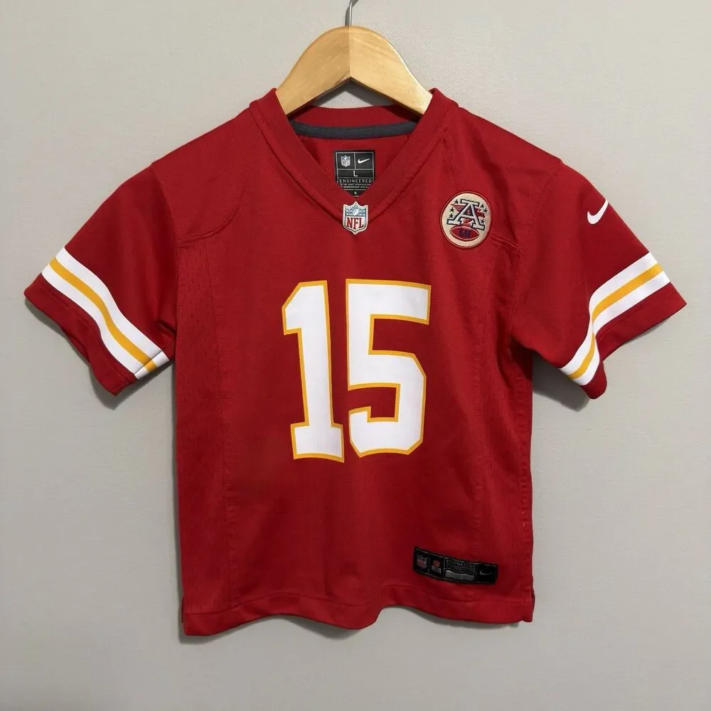 Nike Kansas City Chiefs Patrick Mahomes #15 Youth L NFL Football Jersey Red